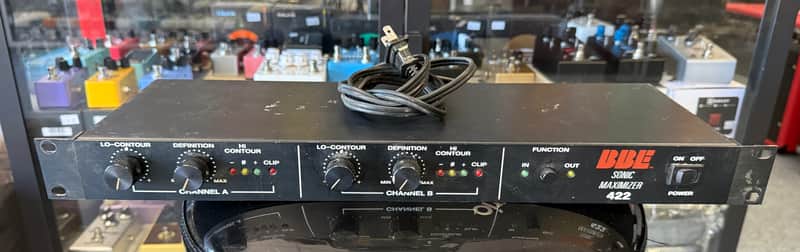 BBE 422 Sonic Maximizer Sound Enhancement 1U Rack Effect 1990s -USA made image 1