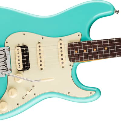 Fender American Ultra Luxe Vintage '60s Stratocaster HSS, Rosewood Fingerboard - Sea Foam Green image 4
