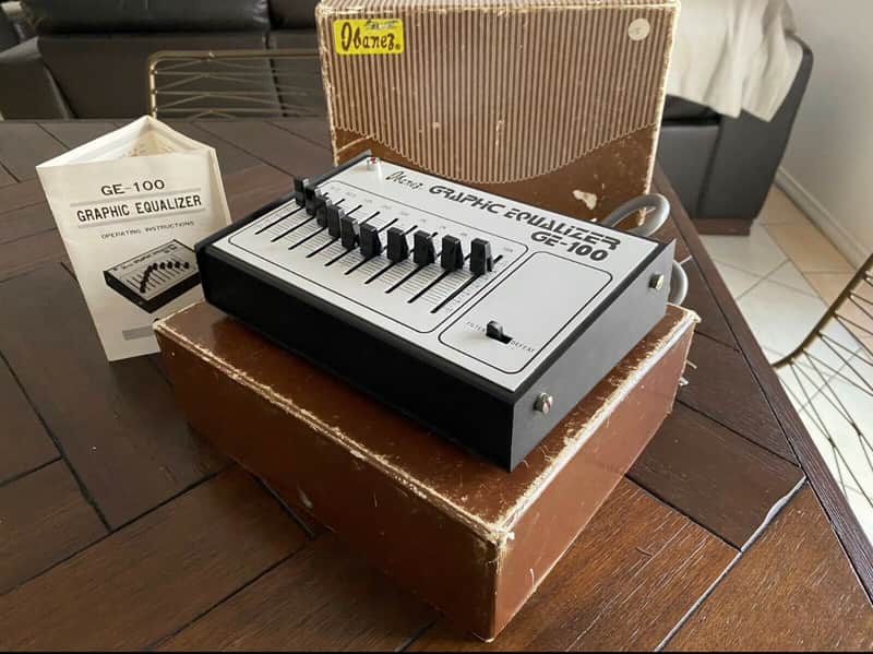 Ibanez GE-100 Graphic Equaliser 10 Band EQ 240V Original Box Manual image 1