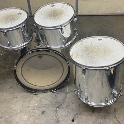 Ludwig Rockers USA 4-Piece Drum Shell Pack – Mirror Chrome Finish image 5