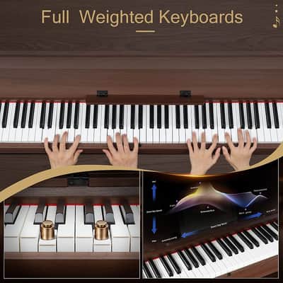 Glarry 88-Key Home Fully Weighted Hammer-action Keybed Digital Piano image 14