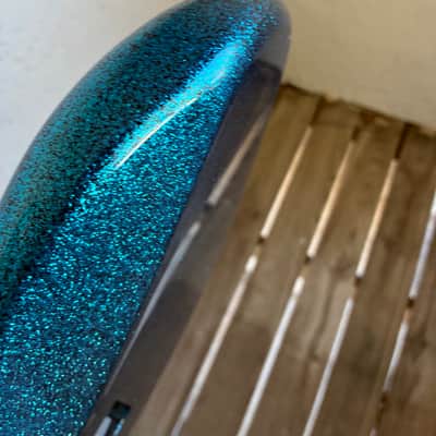 Immagine Squier Paranormal Super-Sonic 2021 - Present - Blue Sparkle electric guitar upgrades - 18