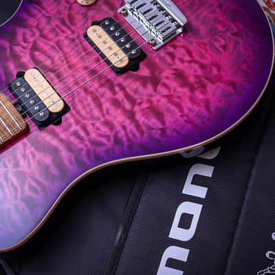 ERNIE BALL USA Music Man Axis Quilt HH HT "Olallieberry+ Maple" (2025) (SOLD) image 4