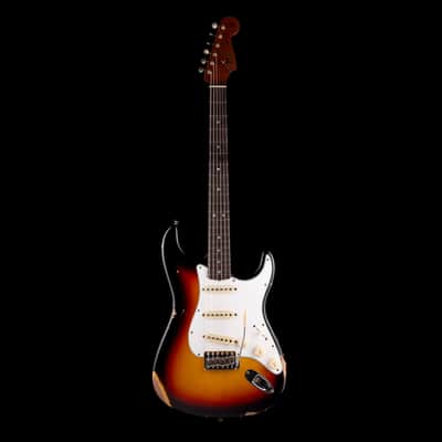 Fender Custom Shop 1964 Stratocaster Relic Faded Aged 3-Tone Sunburst image 2
