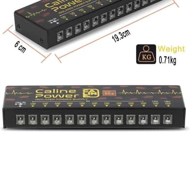 Caline CP206 Pedal PWR Supply Isolated PWR Supply 12-Outputs Noiseless CP-206 Fully Isolated pedalboard power supply image 6