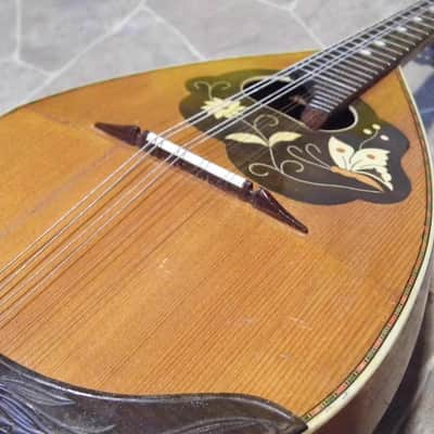 fine vintage MIGMA all solid luthier Wunderlich quality 8string bowlback MANDOLIN Germany image 1