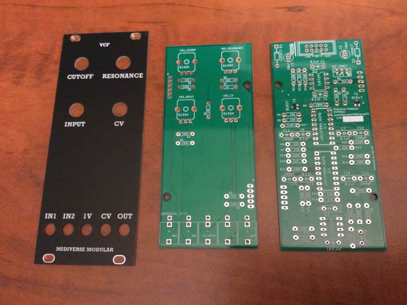Midiverse Modular - VCF - Eurorack - PCB/Panel image 1