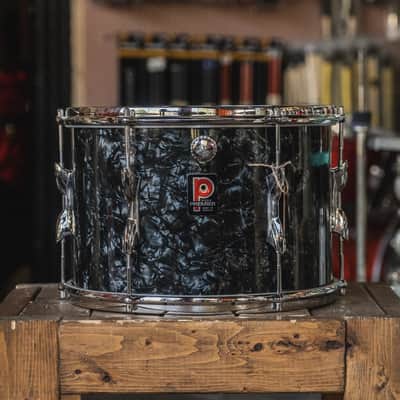 Premier 3 ply Mahogany Rack Tom in Black Diamond Pearl 1960s image 1