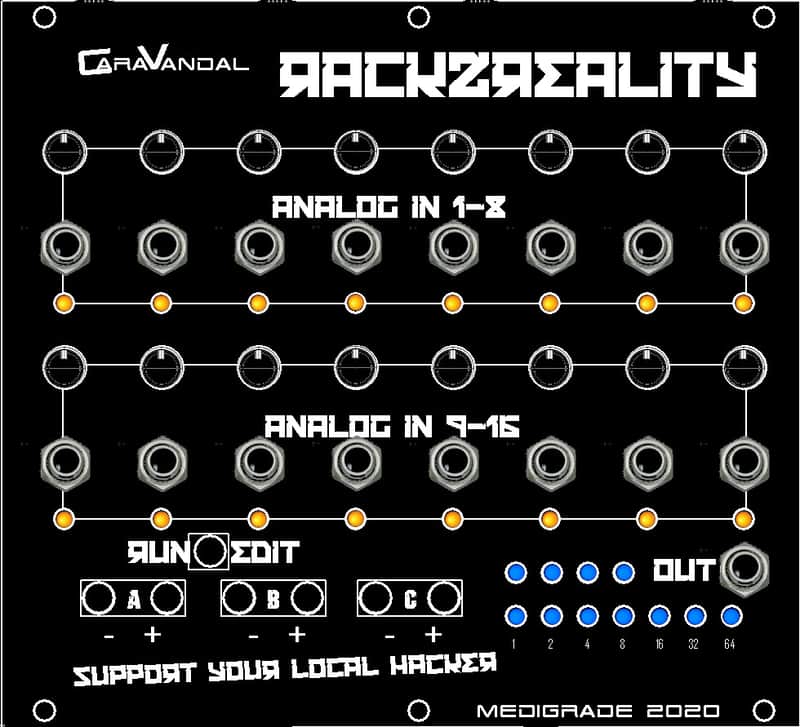 Medigrade Rack 2 Reallity eurorack CV to MIDI image 1