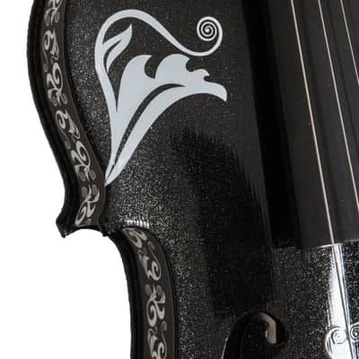 Sugar Skull Black Glitter  Violin - 3/4 image 1