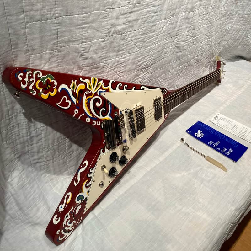 2005 Gibson Flying V Faded w/Jimi Hendrix Inspired Vibrola and Custom Paint Made in USA image 1