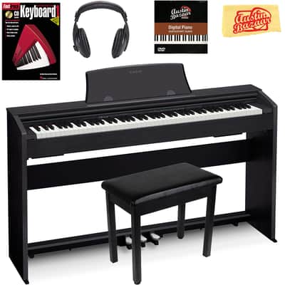 Casio PX-770 Privia Digital Piano - Black w/ Furniture Bench