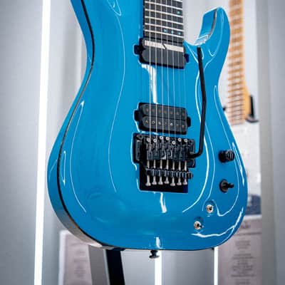 Schecter Keith Merrow Signature KM-7 FR S Sustainiac 2015 - 2016 - Lambo Blue image 2