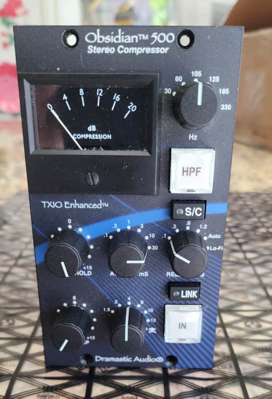 Dramastic Audio Obsidian 500 Stereo Compressor Module image 1