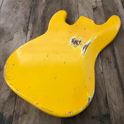 FRANCHIN Jupiter bass body Relic Aged Monaco Yellow 100% Nitro Lacquer Poplar Precision P-Bass Style Made in Italy - Stock piece #23660926 image 11