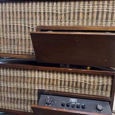 Vintage Pair Ampex Model 621 Stereo with built in Tube Amplifier/Speaker image 1