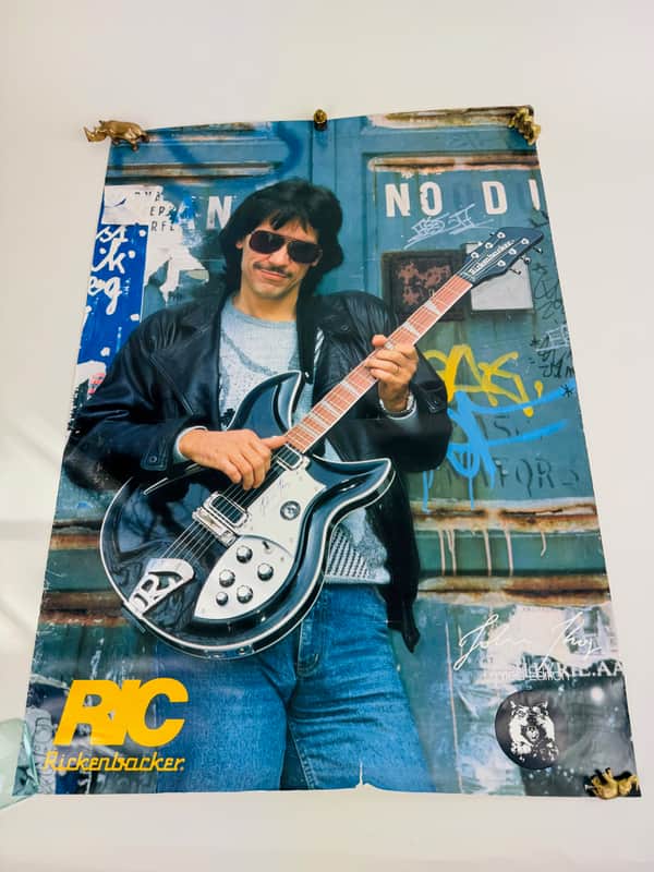 Rickenbacker John Kay Promotional Poster (c. Early–Mid 1980s) image 1