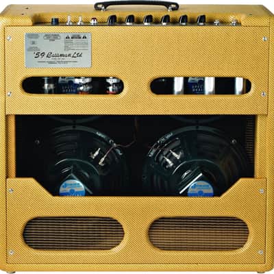 Fender '59 Bassman LTD Reissue 45-Watt 4x10" Guitar Combo Lacquered Tweed image 2