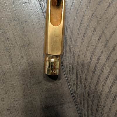 Otto Link Super Tone Master Alto Saxophone Mouthpiece - 5* (24K Gold Plated, with Original Ligature, Cap & Box) image 2