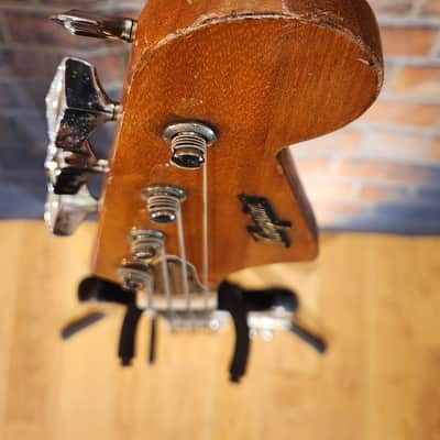 Vintage 1960s Kingston Bass Guitar Sunburst - New Wiring & Fret Level image 3