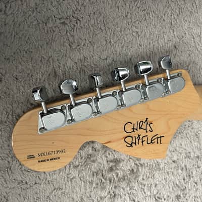 Fender Chris Shiflett Telecaster Deluxe 2016 MIM Shoreline Gold Tele Guitar image 6
