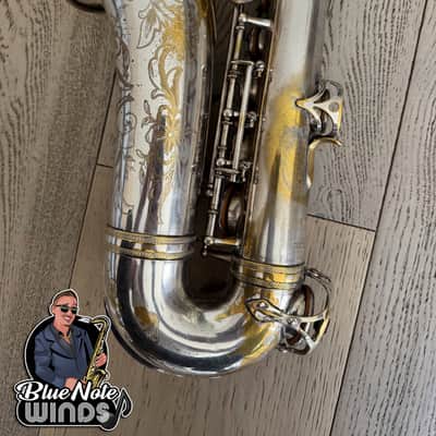 1938 Selmer Balanced action alto saxophone- Original Silver plate w/ Full engraving & Premium Overhaul! image 16