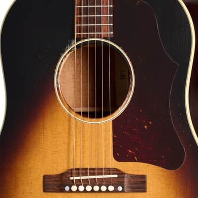 Gibson 1955 J-45 Mahogany/Sitka Spruce Light Aged Acoustic Guitar - Vintage Sunburst image 6