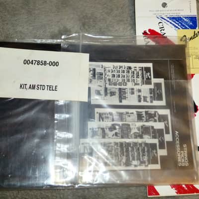 Fender Telecaster 1990s Case Candy Packet Tele Build Sheet Tag, Owner's Manual, Adjustment Tools, Parts Booklet, Specs Booklet, Made in USA Tag Inspection Tag Complete image 7