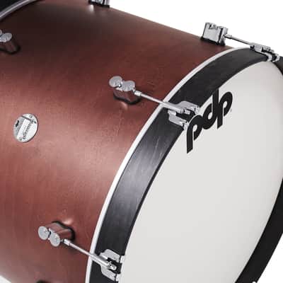 Pacific Drums & Percussion Set Concept Classic 3-Piece w/26 Kick, Ox Blood with Ebony Hoops Drum Shell Packs (PDCC2613OE) image 3