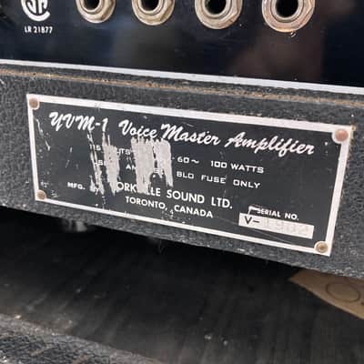 Traynor YVM 1 Voice Master 50-Watt Guitar Head and PA 1971 Black image 7