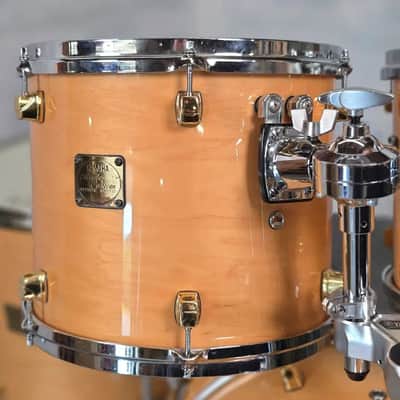 Used Yamaha Maple Custom Drum Set Natural Gloss w/Gold Hardware MIJ - Very Good image 4