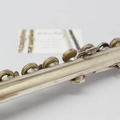 Vintage Selmer Handmade Solid Sterling Silver Flute Open Hole w/ Offset G C Foot image 15