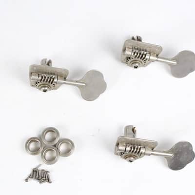 1968-1972 Vintage Fender Jazz/Telecaster/Precision Bass PBass ~NICKEL TUNERS~ Set of 3 1969,1970,1971 image 2