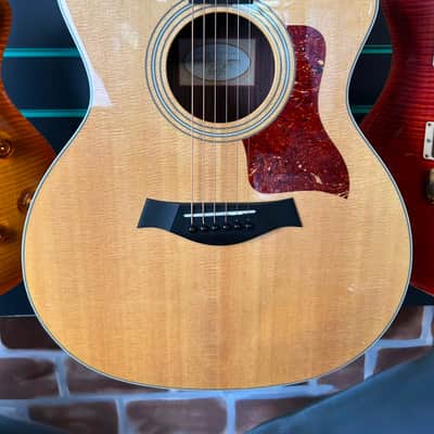 Taylor 214ce DLX Gloss Natural 2014 Grand Auditorium Electro-Acoustic Guitar image 4