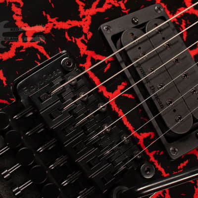 B.C. Rich Gunslinger Retro II with Floyd Rose - Red Crackle image 9