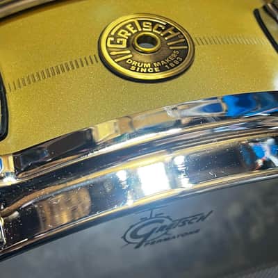 Gretsch GAS42514-GB Gergo Borlai Signature 4.25x14" Brass Snare Drum - Brass image 2