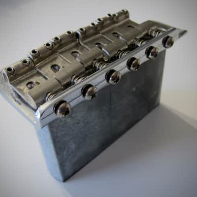 Fender Stratocaster Bridge with Claw, Springs & Screws Vintage Reissue Circa 1990s Chrome image 2