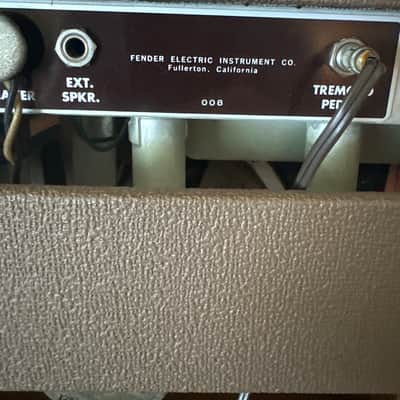 Fender Deluxe 6G3 Brownface 20-Watt 1x12" Guitar Combo 1961 - 1963 - Brown image 6