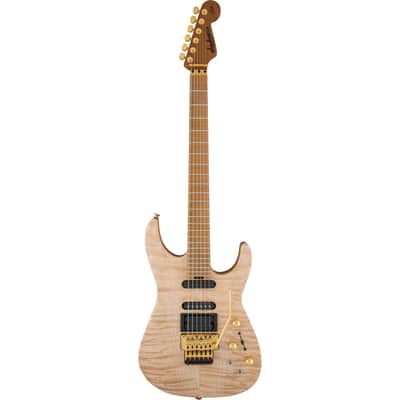 Jackson Custom Shop USA Signature Phil Collen PC1 - Caramelized Flame Maple Fingerboard, Satin Au Natural image 17
