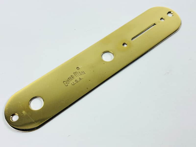 Guitar Man U.S.A. Brass Telecaster Control Plate. 70s/80s image 1