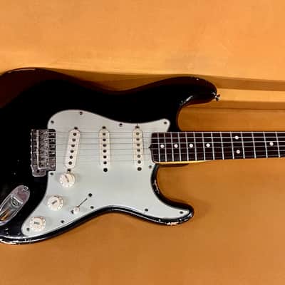 Fender Old & Real Stratocaster Pre-L Slab Board 1960 - Old Black Refinish image 2
