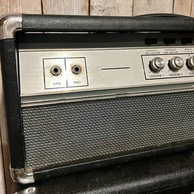 Sweet 1973 Ampeg V4 100 Watt Head & 4X12 Ampeg Cabinet Half Stack, Excellent Condition Serviced and Ready to Rock ! image 5