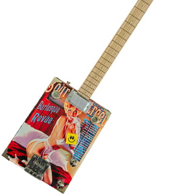 CIGAR BOX GUITAR 3 String 25.5" Scale image 3
