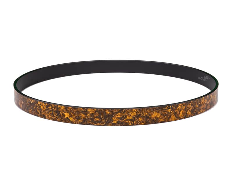 DW Collector's 22" Maple Bass Drum Hoop - Gold Abalone image 1