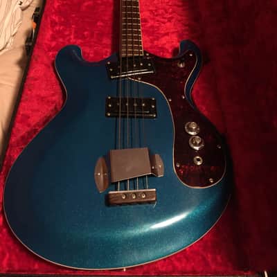 Mosrite Joe Maphis Bass w/OHSC 1967ish Sparkly Teal image 1