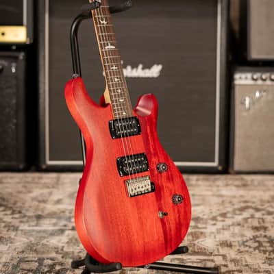 PRS SE CE 24 Solid Body Electric Guitar - Vintage Cherry with Gig Bag image 12