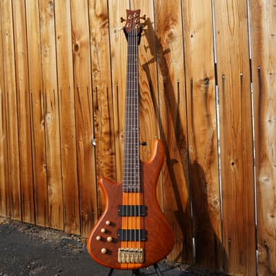 Schecter DIAMOND SERIES Stiletto Studio-5 Honey Satin Left Handed 5-String Electric Bass Guitar 2022 image 8