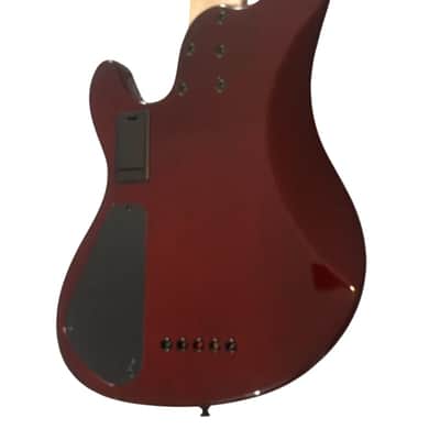 Cort GBFUSION5ABB GB-Fusion 5 Solid Alder Body Spalted Maple Top Hard Maple C Shape Neck 5-String Electric Bass Guitar w/Gig Bag image 3