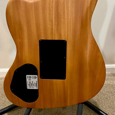 Fender American Acoustasonic Jazzmaster All-Mahogany 2022 - Present - Natural image 3