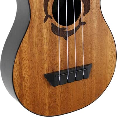 Oscar Schmidt Dolphin Soprano ABS Nature Series Soprano Ukulele Natural image 3
